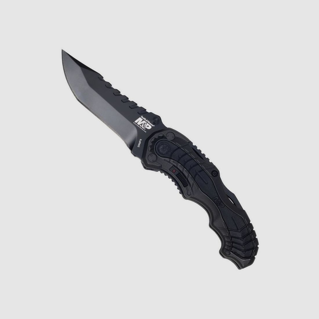 S & W Military& Police MP6 schwarz Federuntersttzte Klinge mit Sicherung