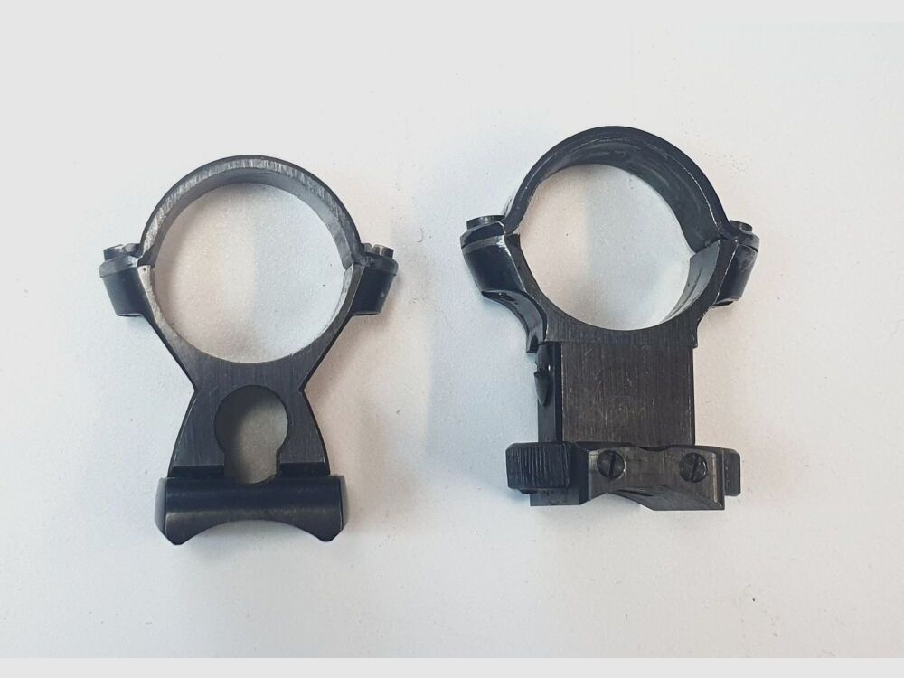 Unbekannt Unbekannte Zielfernrohrmontageringe mit 1 Zoll Innendurchmesser und 20mm Höhe auf EWA schwenkmontage, Bild 1 von 4