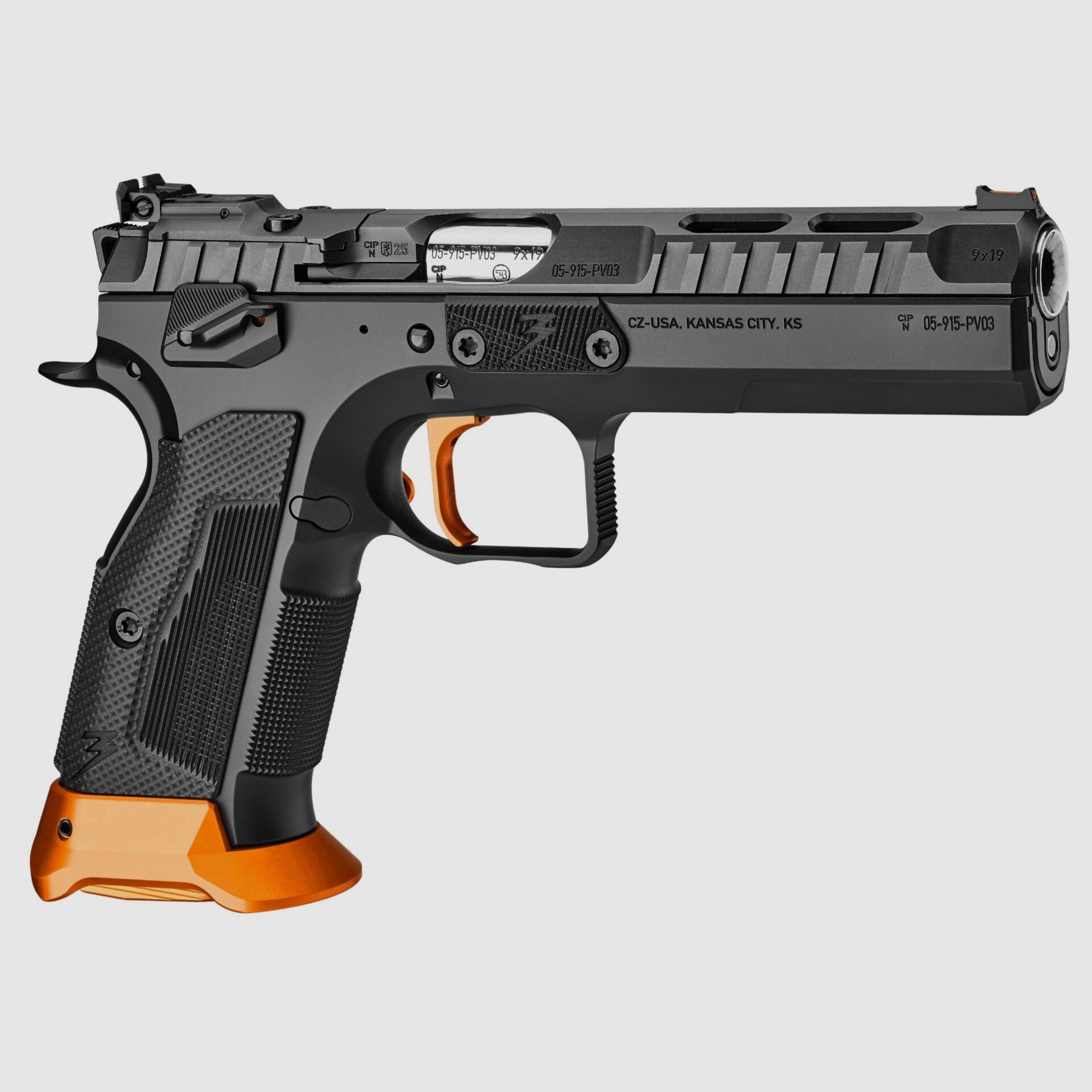 Pistole CZ TS 3 Orange Kaliber 9×19, Bild 2 von 3