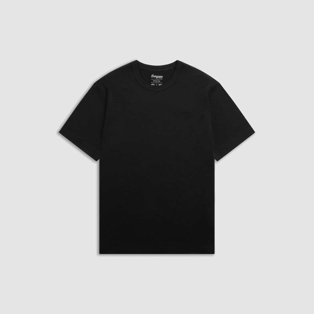 Bergans Logo Merino T-shirt Męski Dark Shadow Grey M