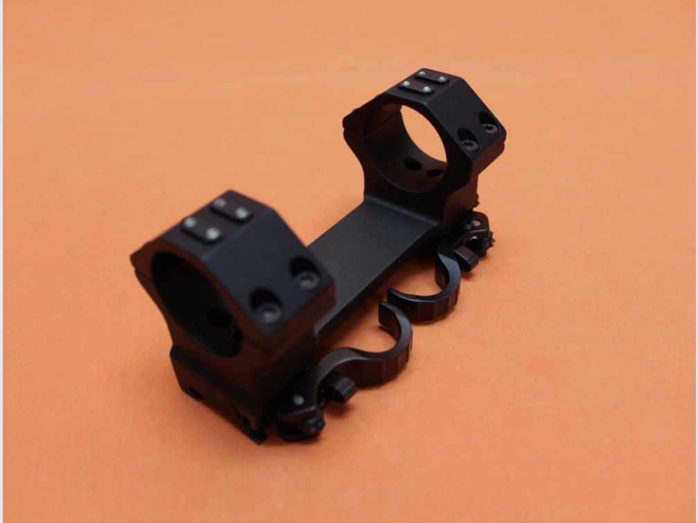 Blok montażowy Recknagel Era-Tac QD 34mm (T4014-0021) z dźwignią, aluminium czarne, wysokość = 21,5mm do profilu Picatinny, zdjęcie 3 z 5