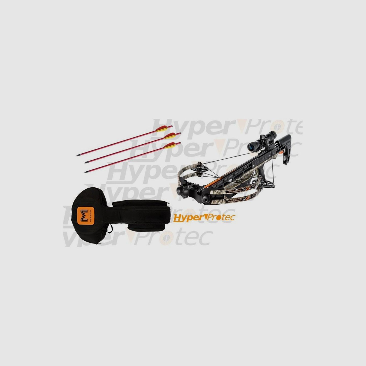 Pack Armbrust Mission MXB 360 mit Camouflage-Schwarz - 160 Pfund