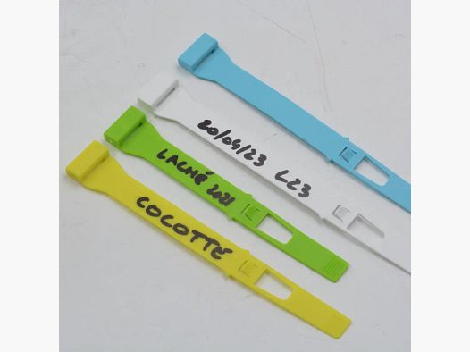 10 E-Z Seal Tag Anillos Ø 14 mm - Amarillo