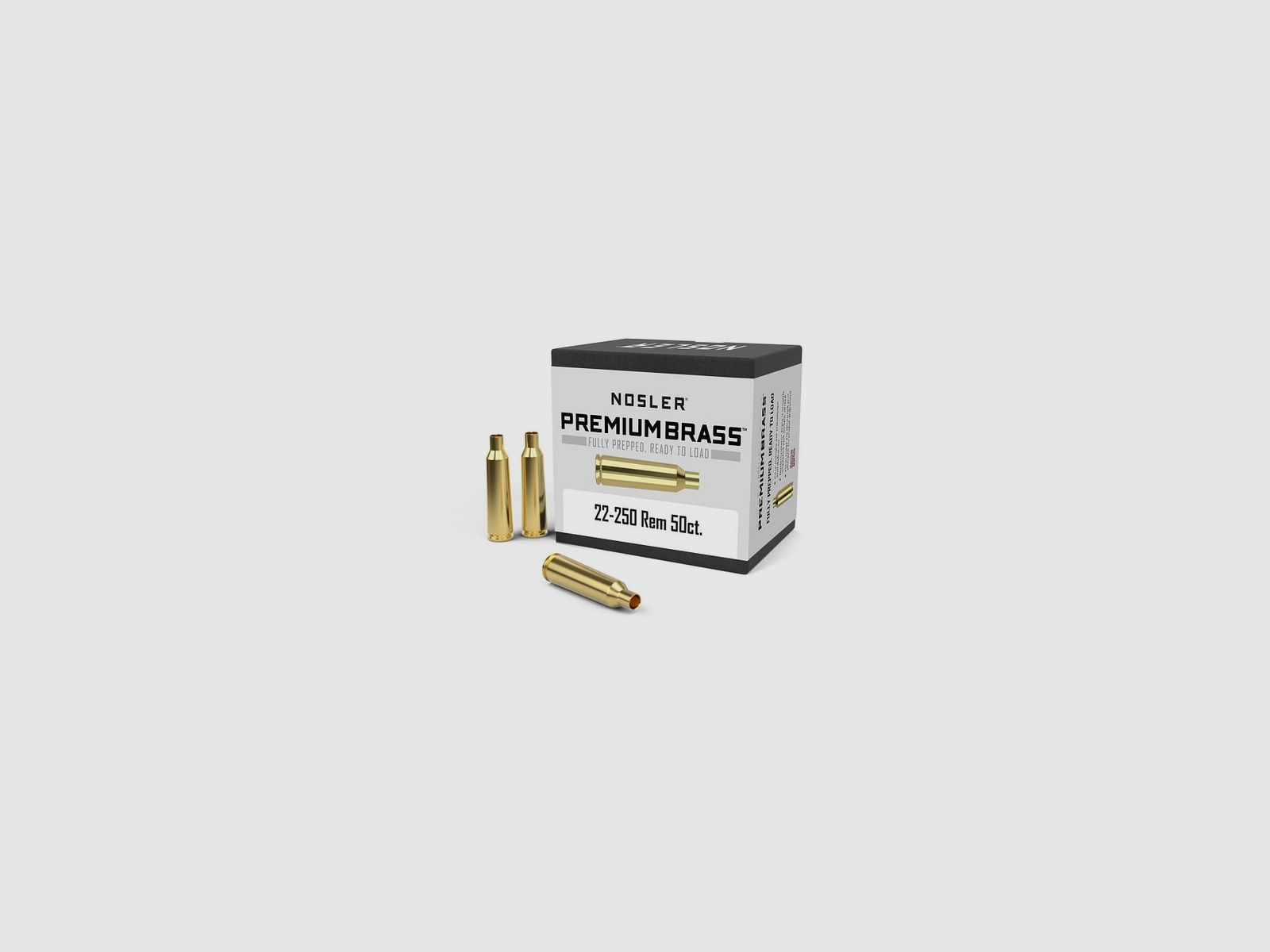 NOSLER CUSTOM HÜLSEN Kal. 22-250 REMINGTON 50St., Bild 2 von 2