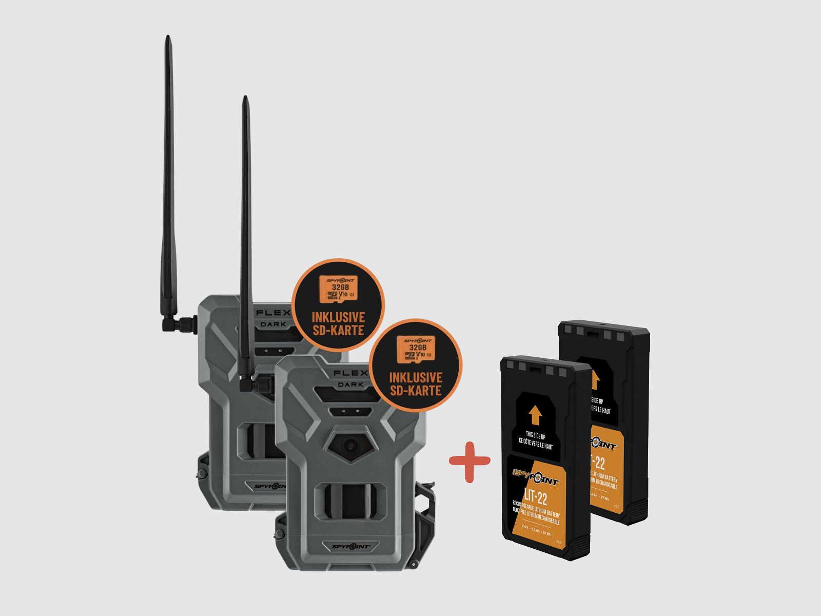 SPYPOINT FLEX-DARK Twin Pack + LIT-22 Twin-Pack