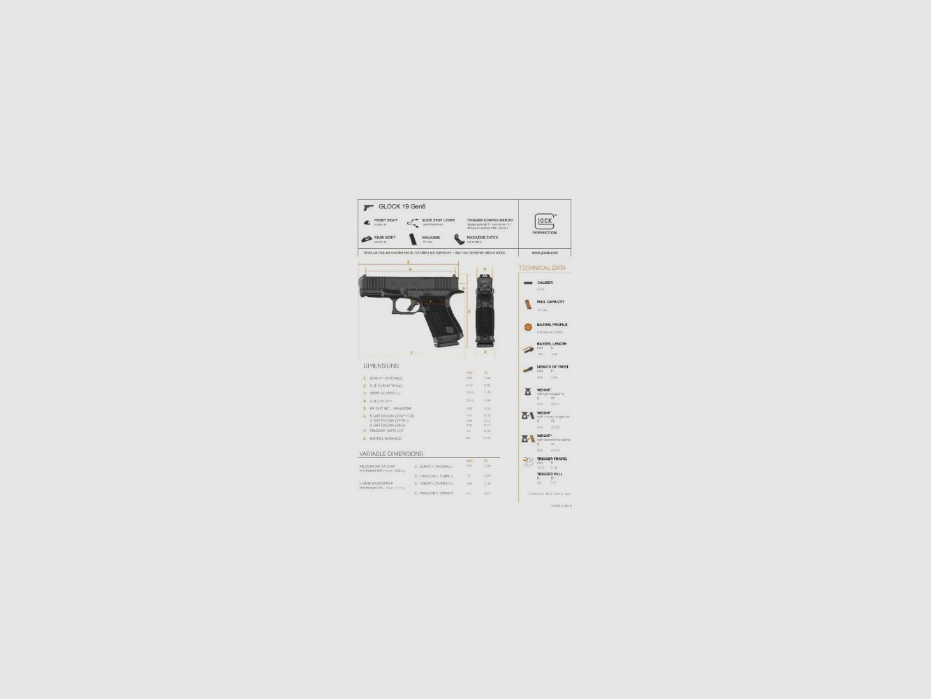 PISTOLE GLOCK 45 GEN6 OR FS KALIBER 9X19, Bild 6 von 10
