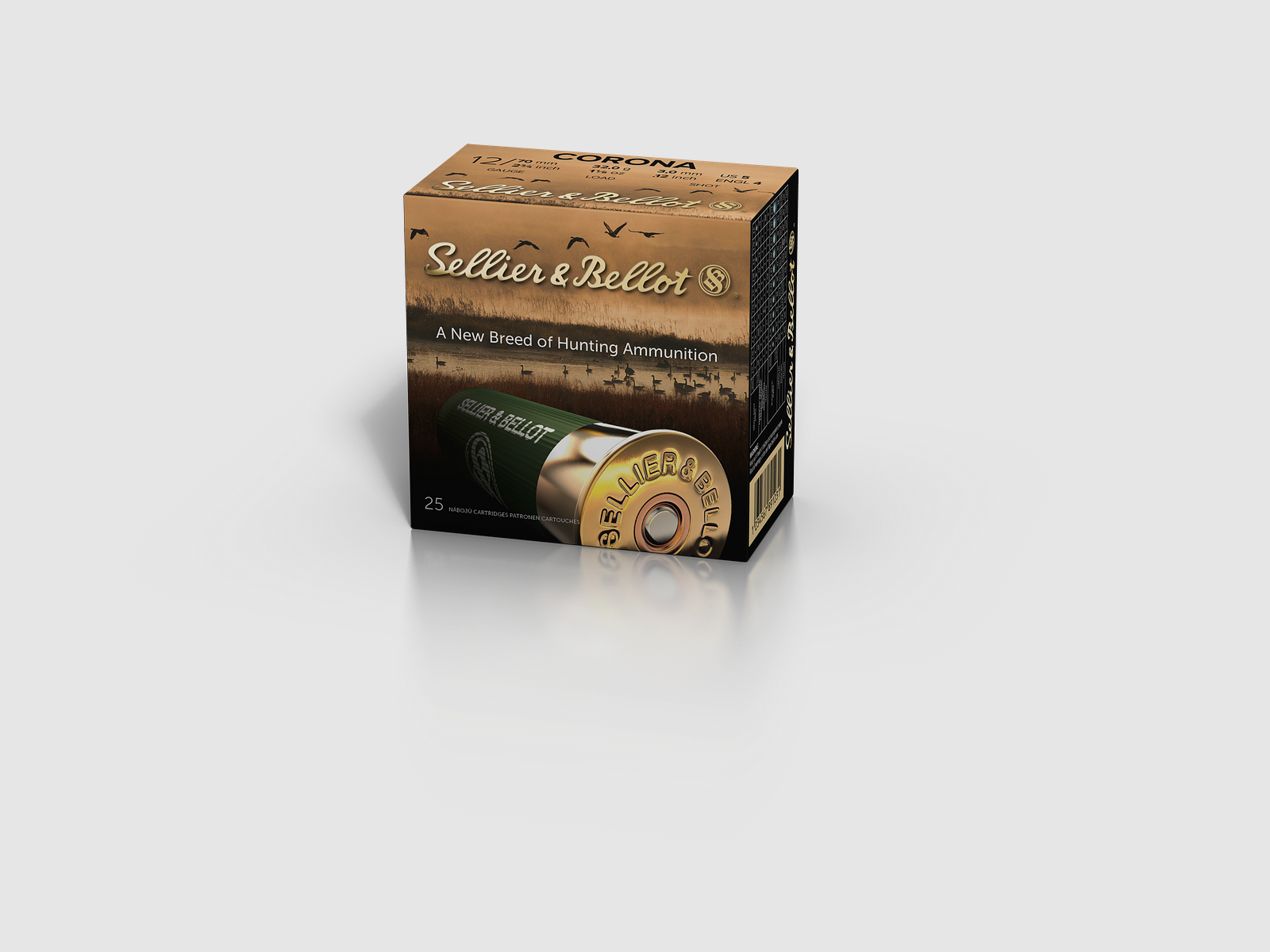 Sellier & Bellot Shotgun Ammunition 12/70 32g 2.75mm Corona, image 1 of 2