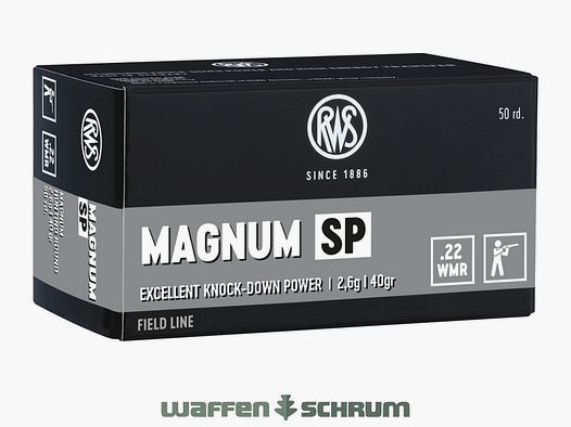 RWS Magnum SP 2,6g - 40gr .22WinMag