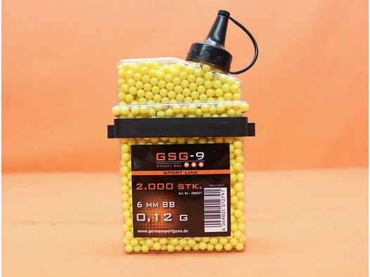 GSG German Sport Guns GSG-9 Sport Line 6mmBB 0.12g yellow (200037) VE 2000 pieces (canister)