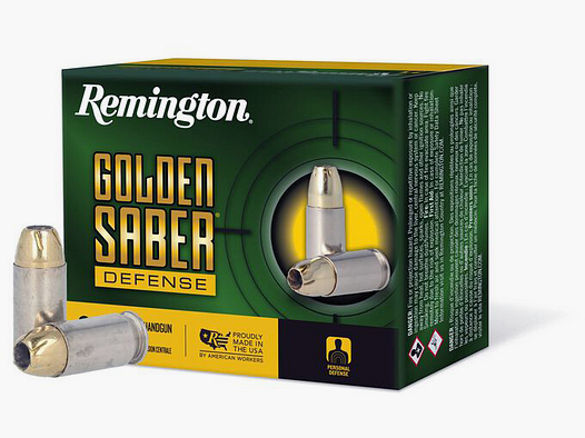 Remington Amunicja Pistoletowa .45 Auto 14,90g Mosiężna Oplotka Pusty Punkt Golden Saber Defense