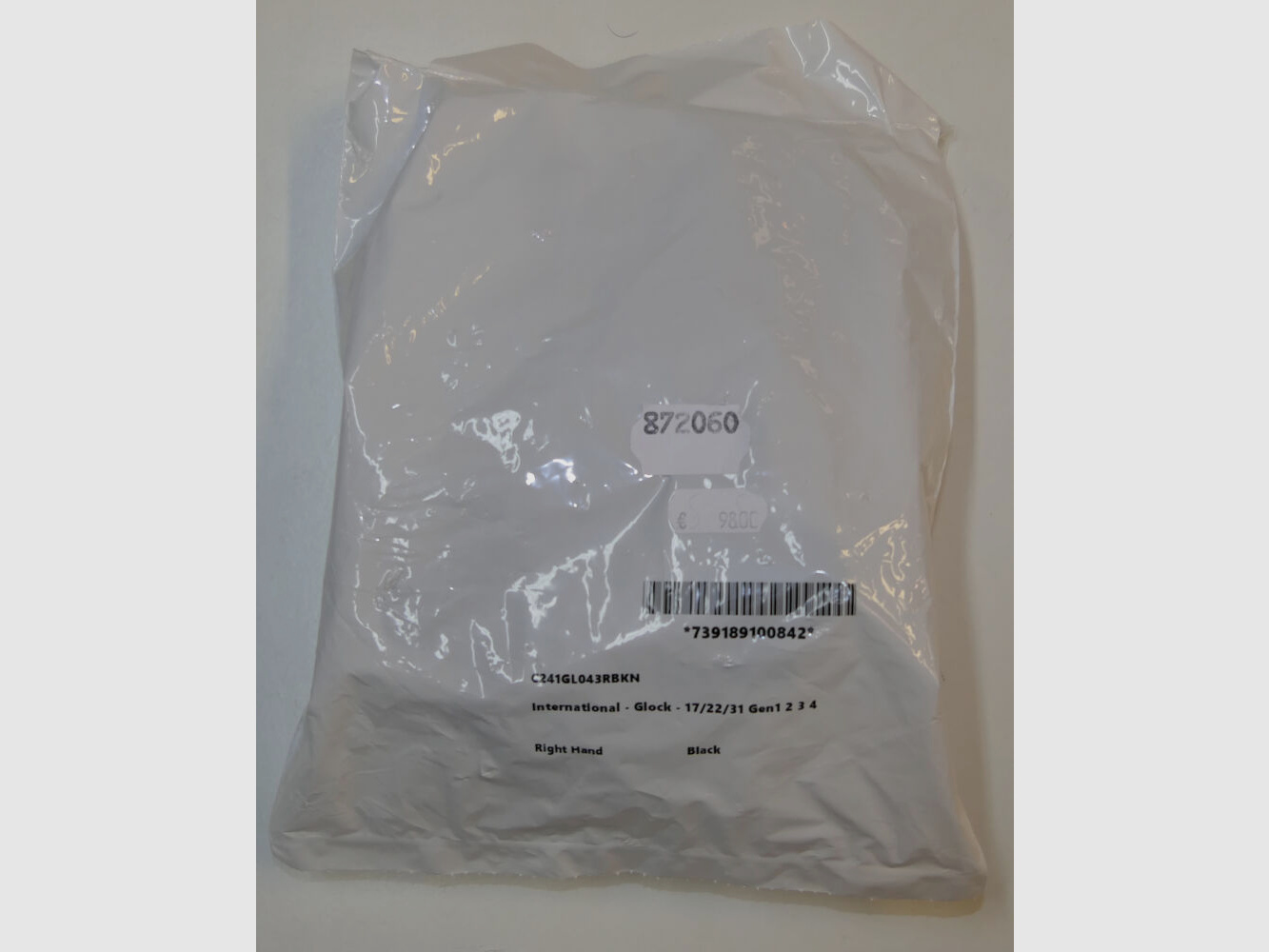 Comp-Tac Glock 17/22/31 COMP-TAC International KYDEX Funda derecha negra