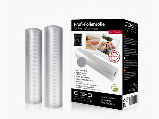 Caso Folienrollen 20x600 cm (2 Stück)