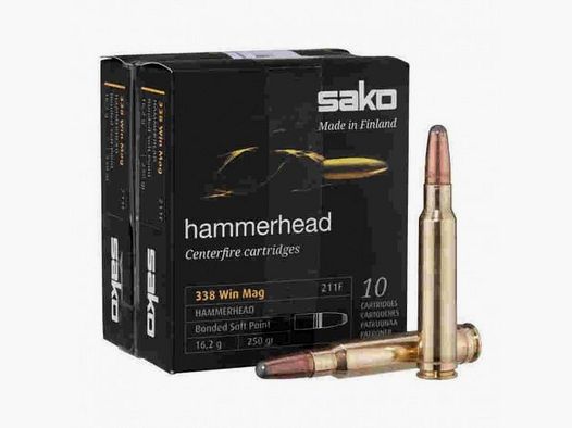 Sako 338 wm Hammerhead 250 Gr