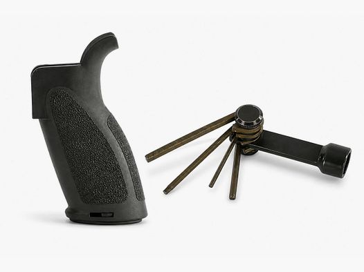 Heckler & Koch MR V7 grip with storage compartment and tool