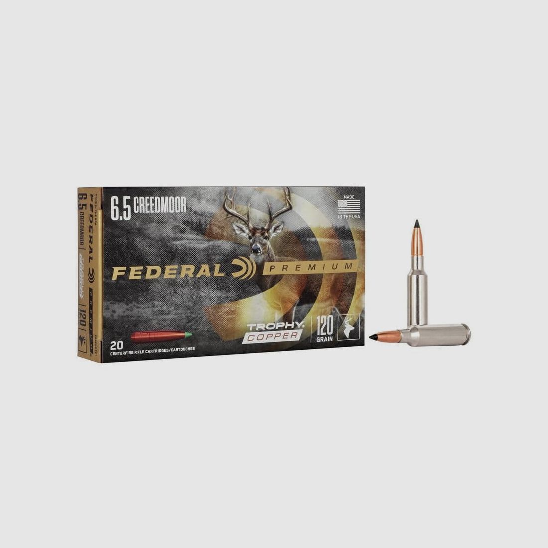 Federal Trophy Copper 6.5 Creedmoor 120 grs. 20 Stück