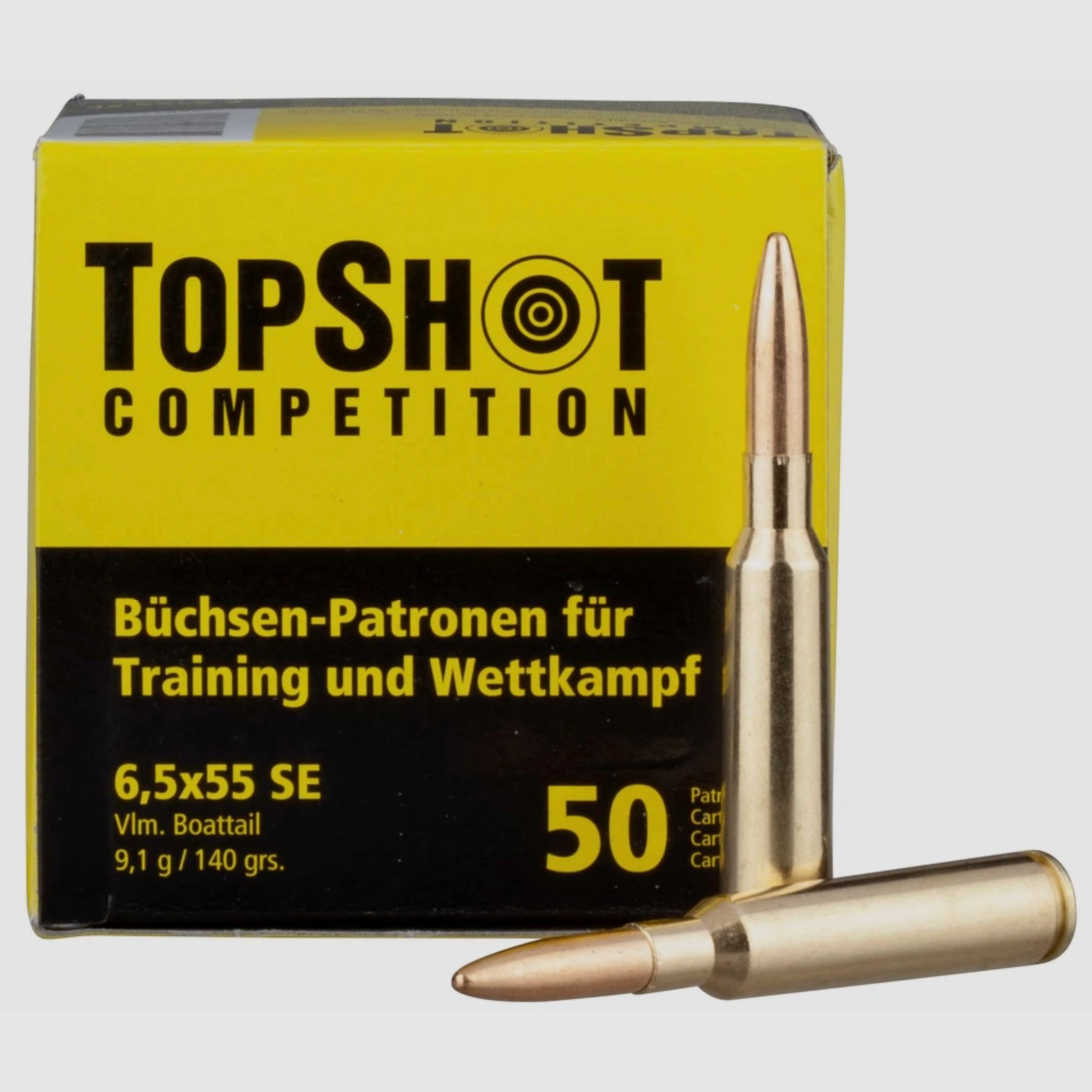 TOPSHOT 2003597 Competition 6,5x55 FMJ BT 9,1g/140grs. 50Stk.