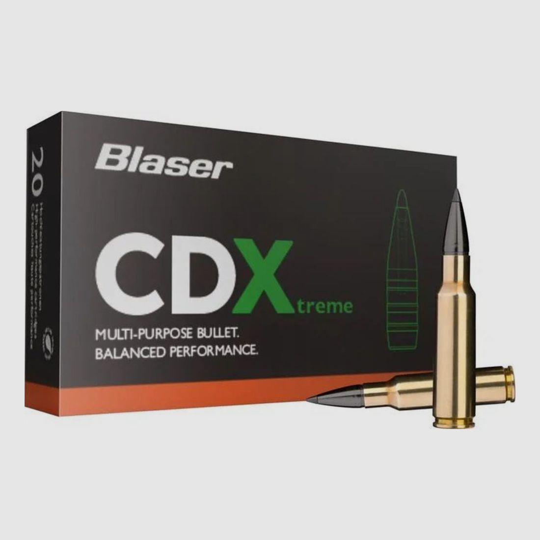 .30-06 Sprg. Blaser 150 gr. 9.7 g CDX sans plomb VE20