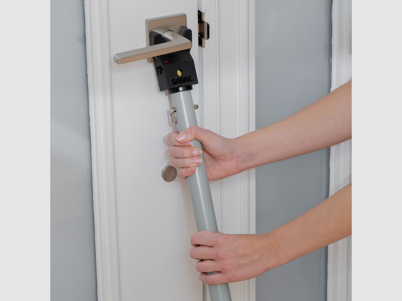 Adjustable 2-in-1 Door Security Bar with vibration Detecting Alarm, Bild 3 von 6