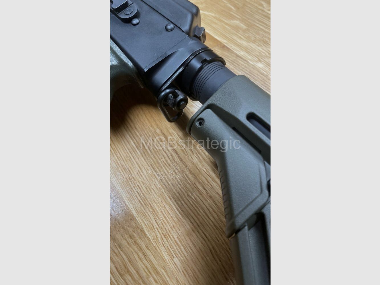 sportlich zugelassen! WBP Jack Sport - halbautom. Büchse 7,62x39 OD Green mit Schubschaft! - System AKM AK47 AK74 // Anbauteile grün