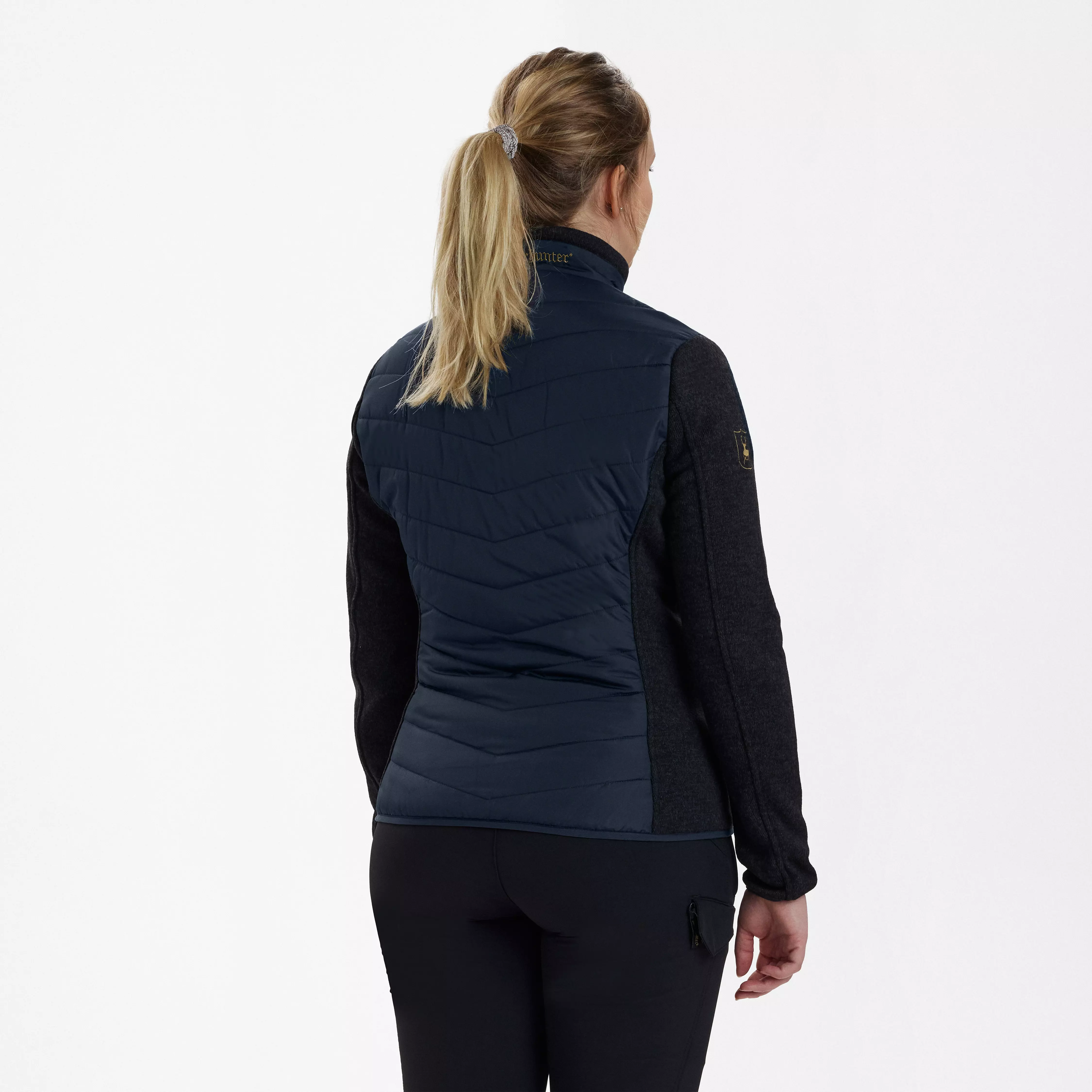 Lady Caroline gewatteerde jas - Dark Blue, afbeelding 2 van 5