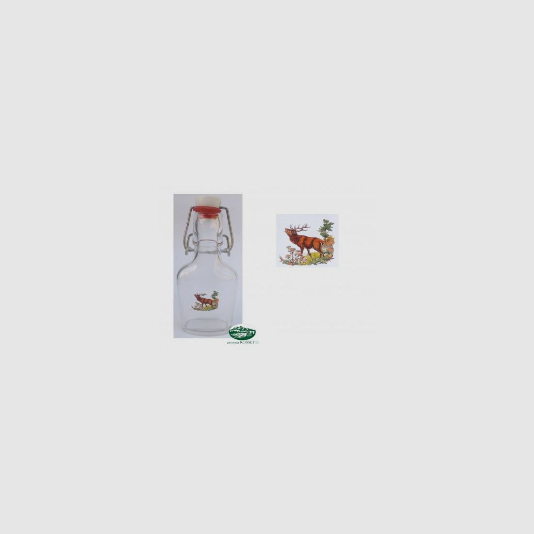 MILSPEC Glasflasche mit Hirsch