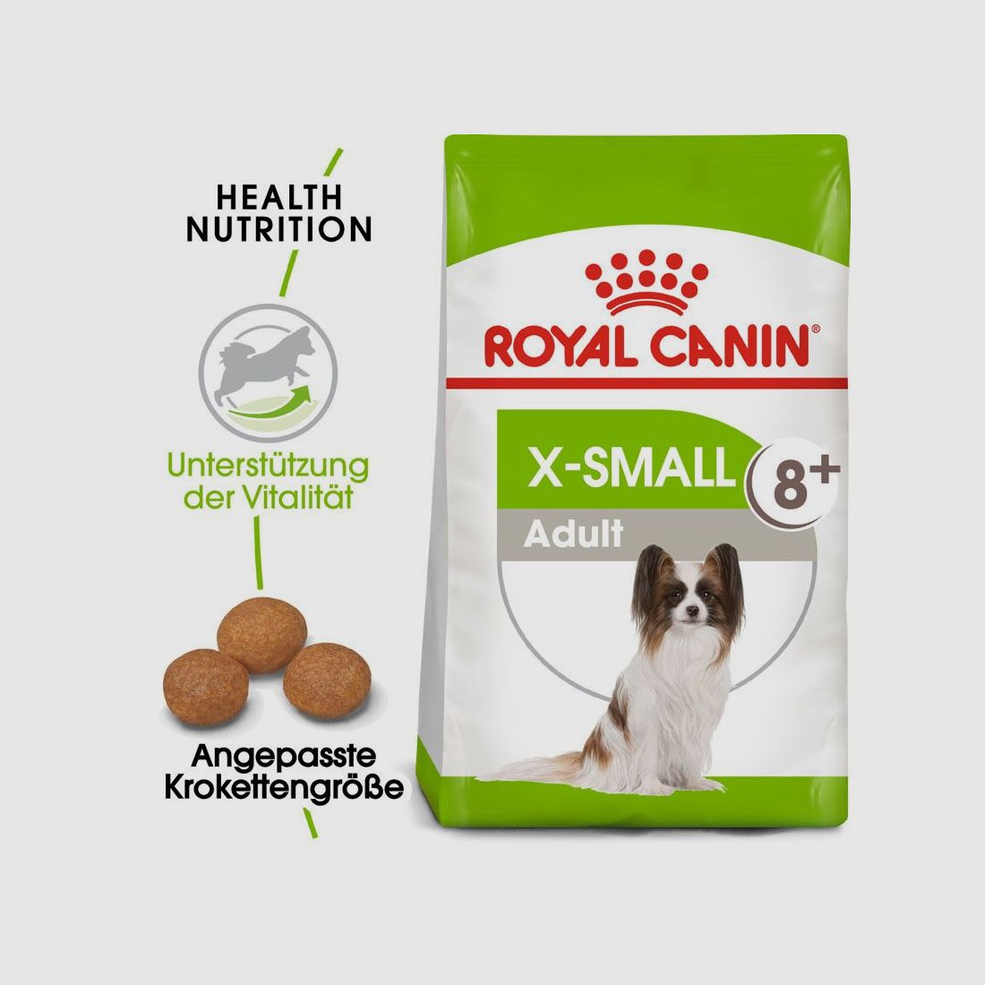 ROYAL CANIN Ältere Sehr Kleine Hunde Trockenfutter X-Small Adult 8+ 3 Kg