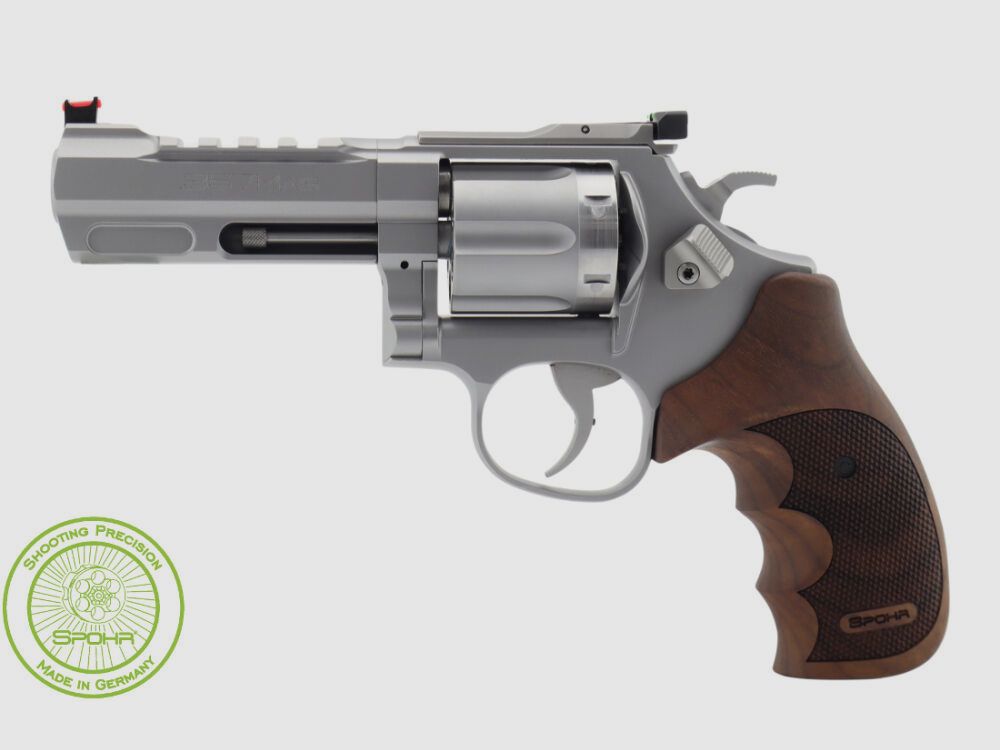 Spohr 284 Carry RVS 4 inch revolver met verwisselbare trommel