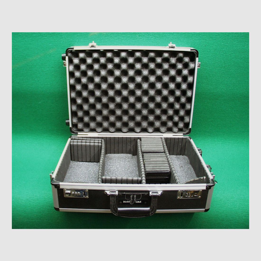 Aluminium koffer voor pistolen, zwart