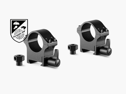 HAWKE 23101 Montaggi in acciaio Profi anello Weaver altezza media 1 pollice 44mm a sgancio rapido