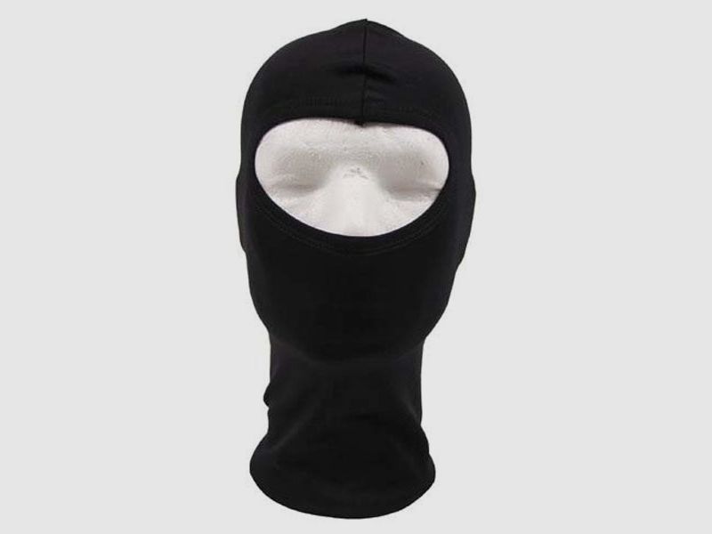 BALACLAVA, 1-LOCH, DÜNN, SCHWARZ, 100% ELASTHAN, Bild 1 von 2