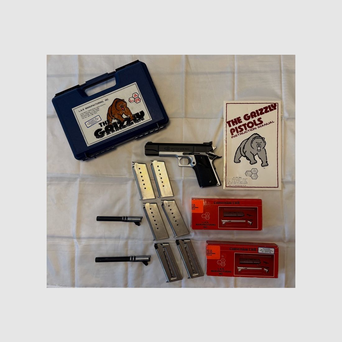 L.A.R. Grizzly Mark 1 Duotone 45 Winmag, Wechselsysteme 45 ACP, 357 Magnum