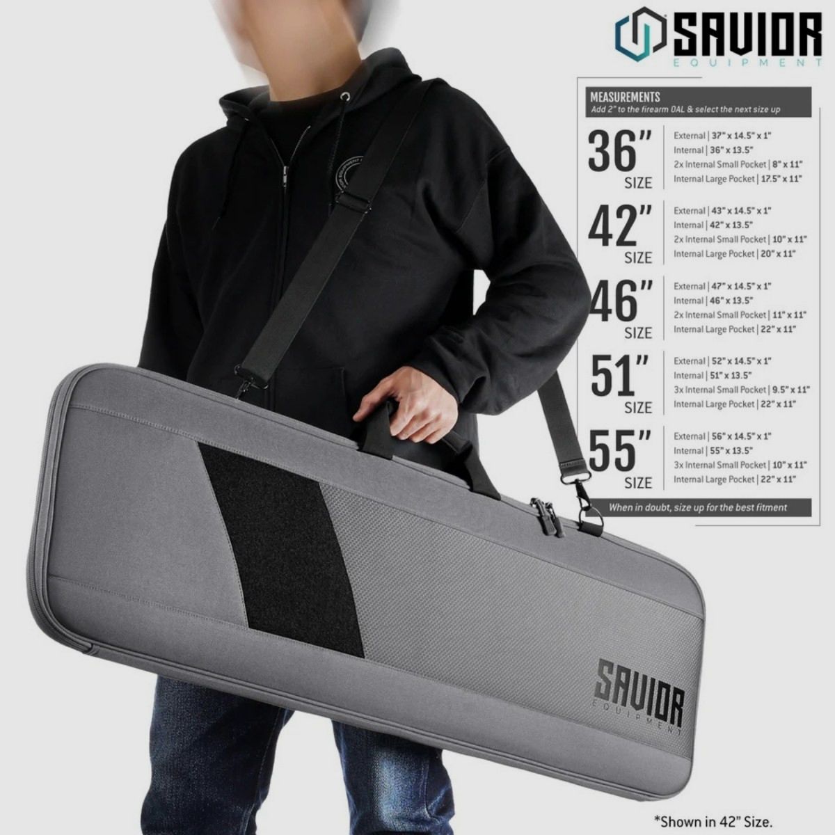 Savior - Torba Single Rifle - Specialist Series Single - 36" - SW Gray - RB-SG36-WS-GS, zdjęcie 6 z 6