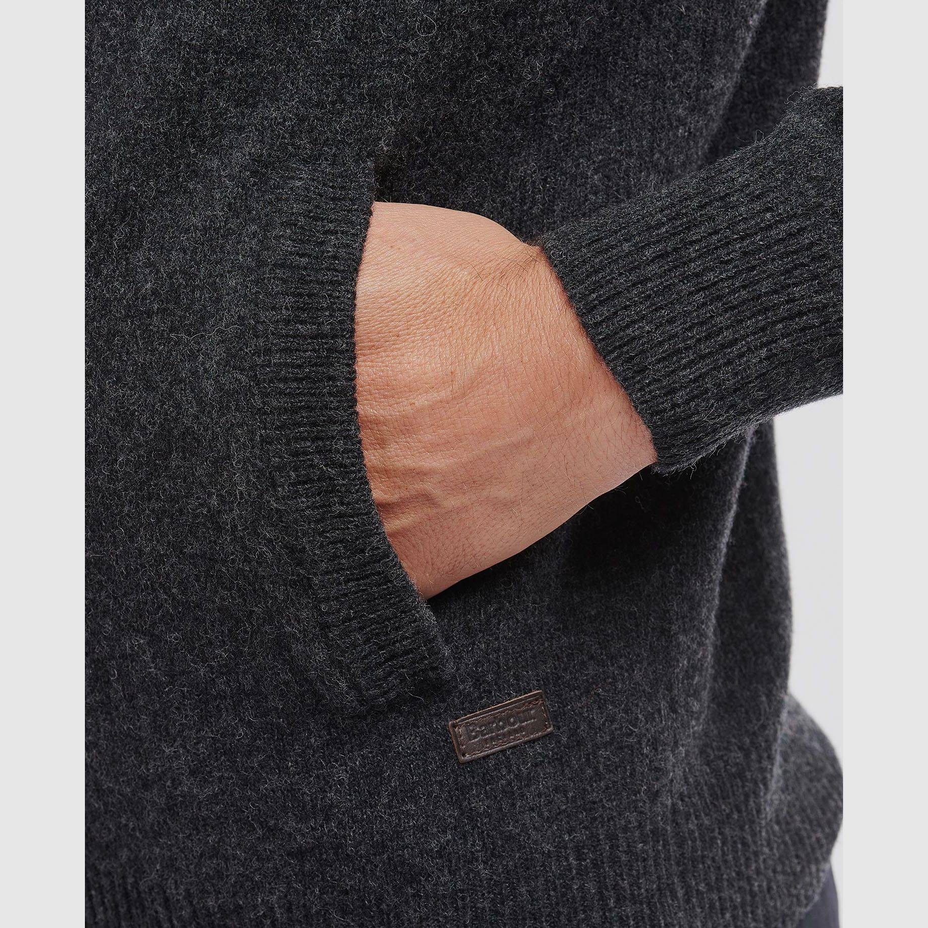 Barbour Strickjacke mit Patches