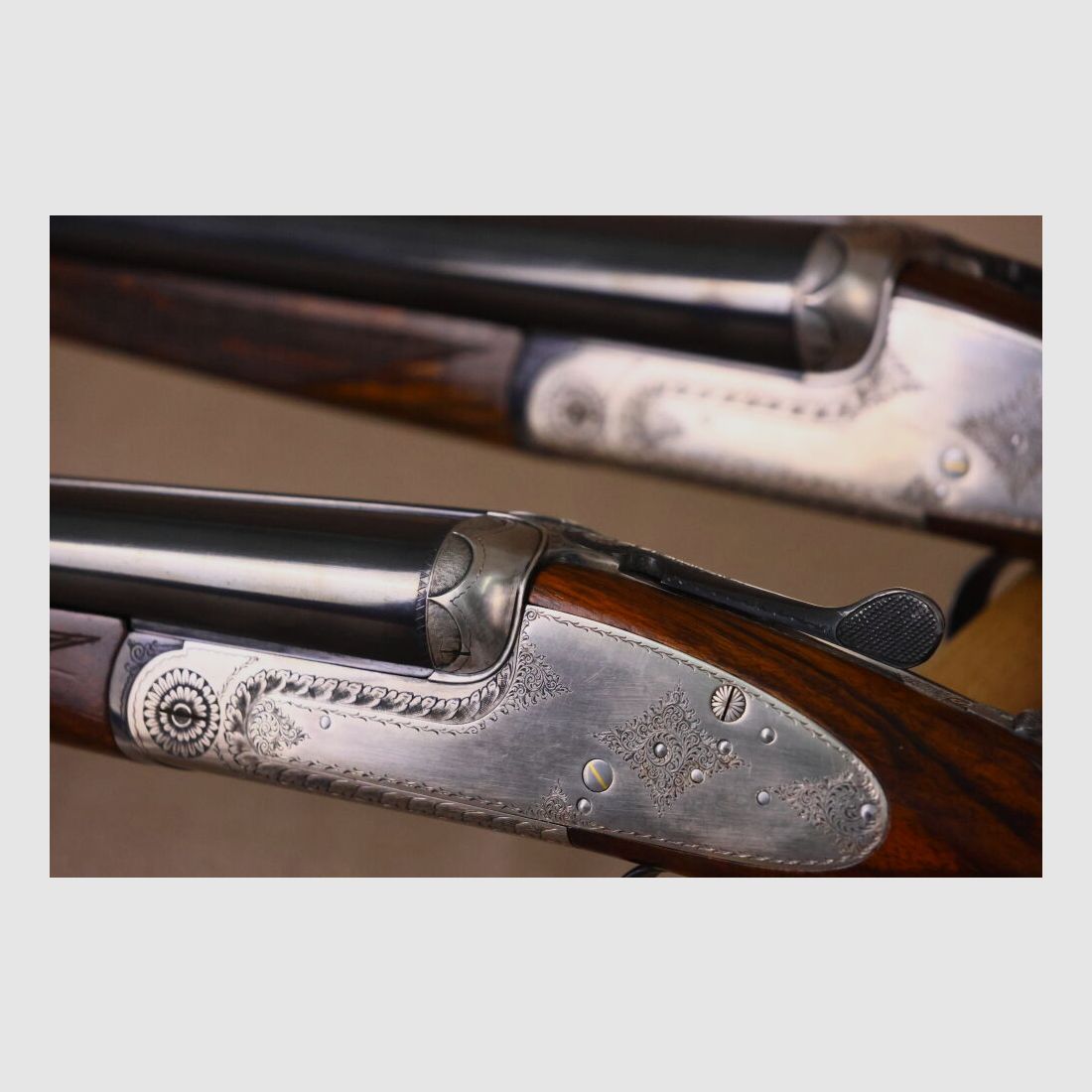 AYA - Aguirre y Aranzabal "Pair" Side Lock Shotguns / manufactured according to the specifications of Augustinus von Papen!!