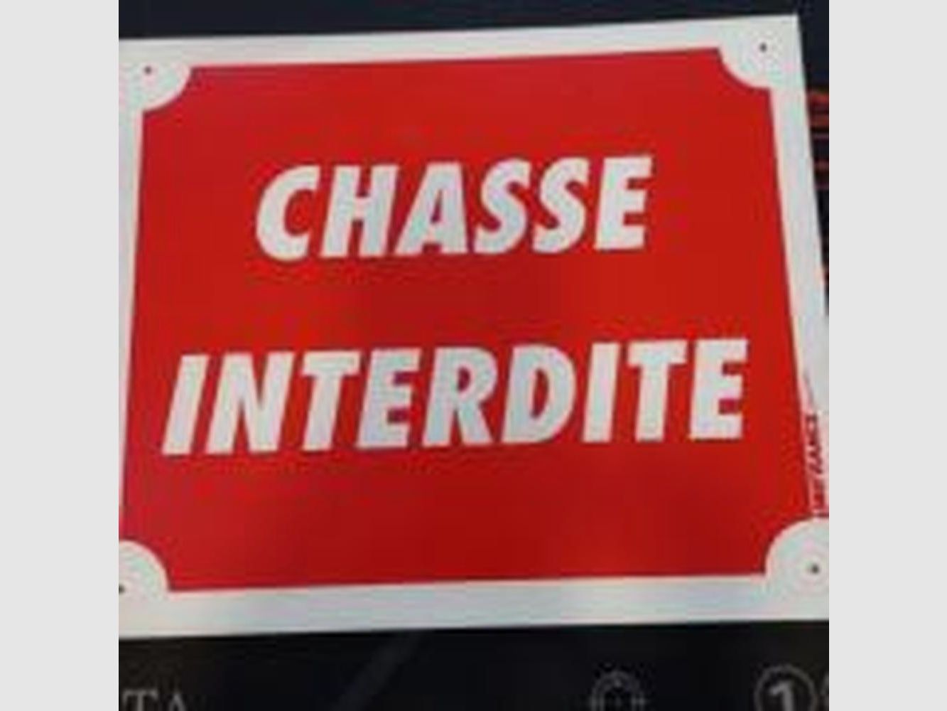 Schild Jagd Verboten 30x25 cm - Widerstandsfähiges Akilux - Klare und Dauerhafte Signalisation, Bild 4 von 5