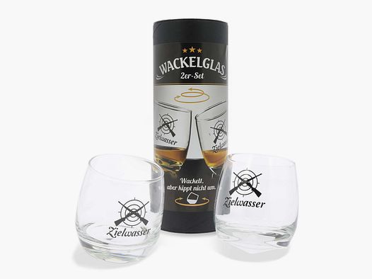 Geschenkidee für Jäger Wackelglas Zielwasser