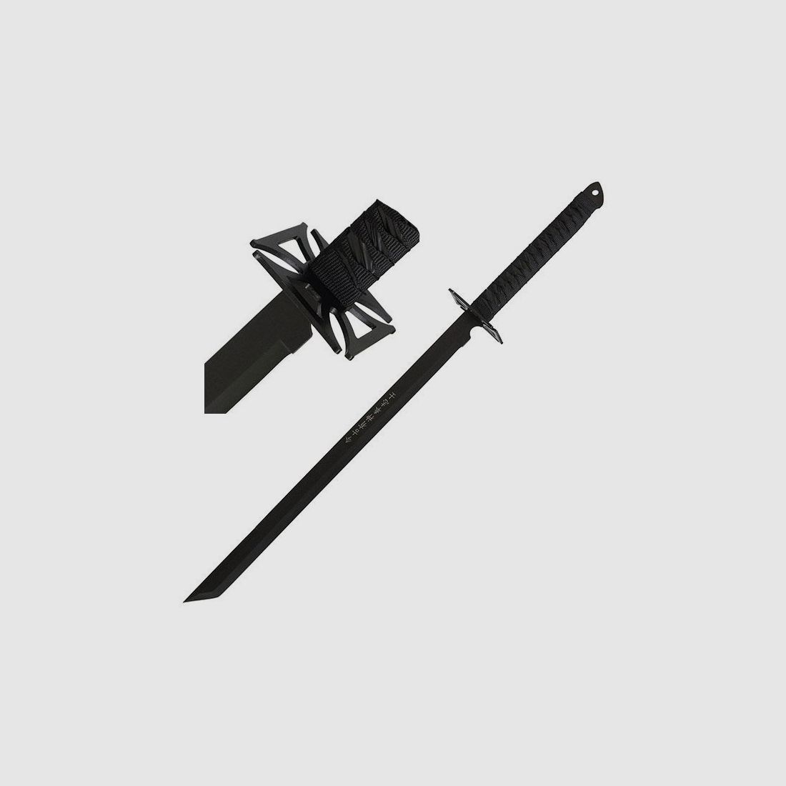 Ninja sword iron cross with back strap
