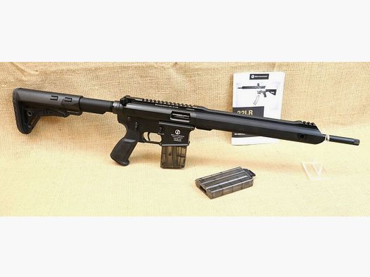 Halbautomatische Büchse, Schmeisser AR15 Sport - inkl Ersatzmagazin .22lr