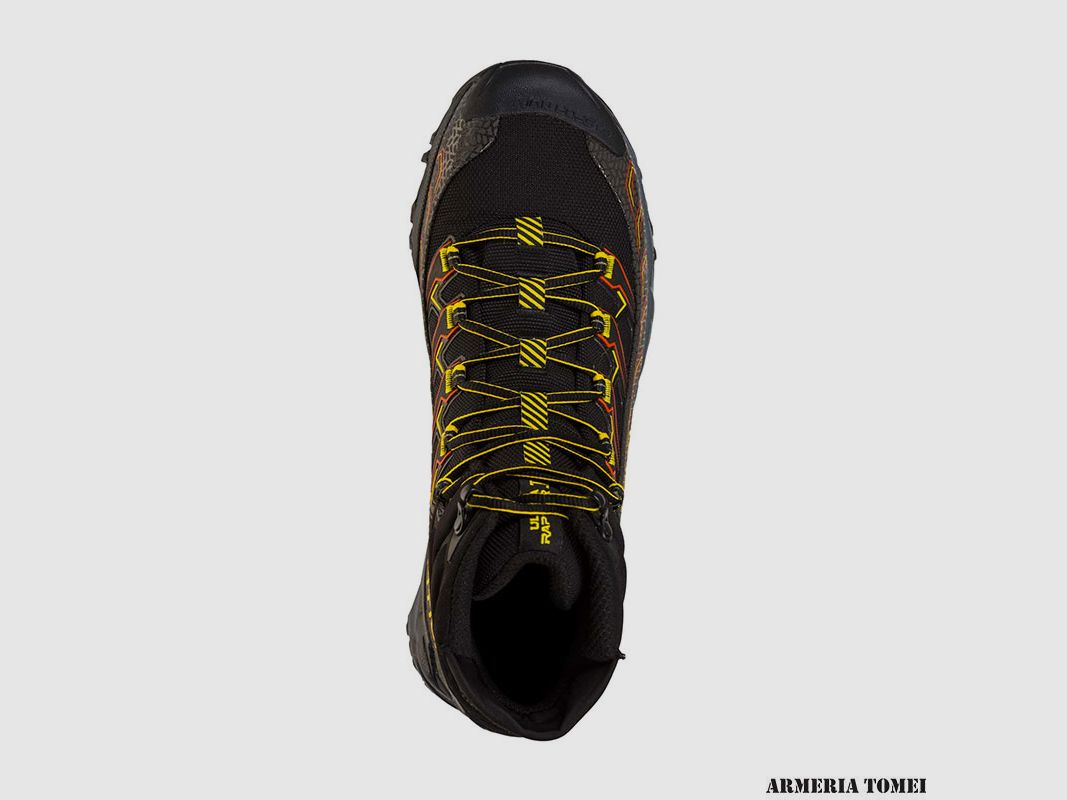 SCARPE – UOMO – LA SPORTIVA – ULTRA RAPTOR II MID GTX Black/Yellow, immagine 3 di 5