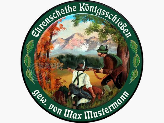 Schützenscheibe ECO-LINE Motiv 027