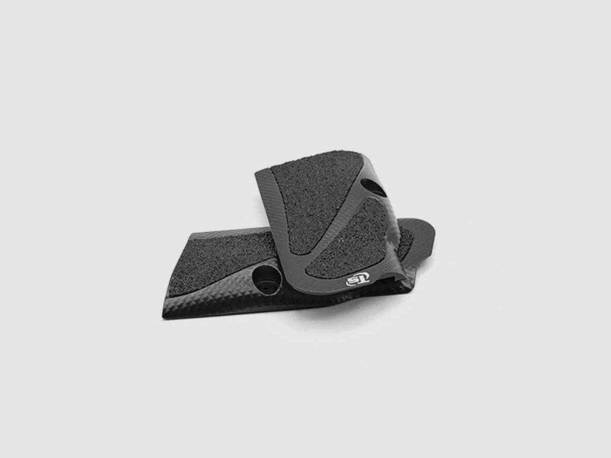 TONI SYSTEM GT3DC Short Grips - Marco grande para Tanfoglio Stock II-III - X3D Grip, Color: Negro, imagen 3 de 3