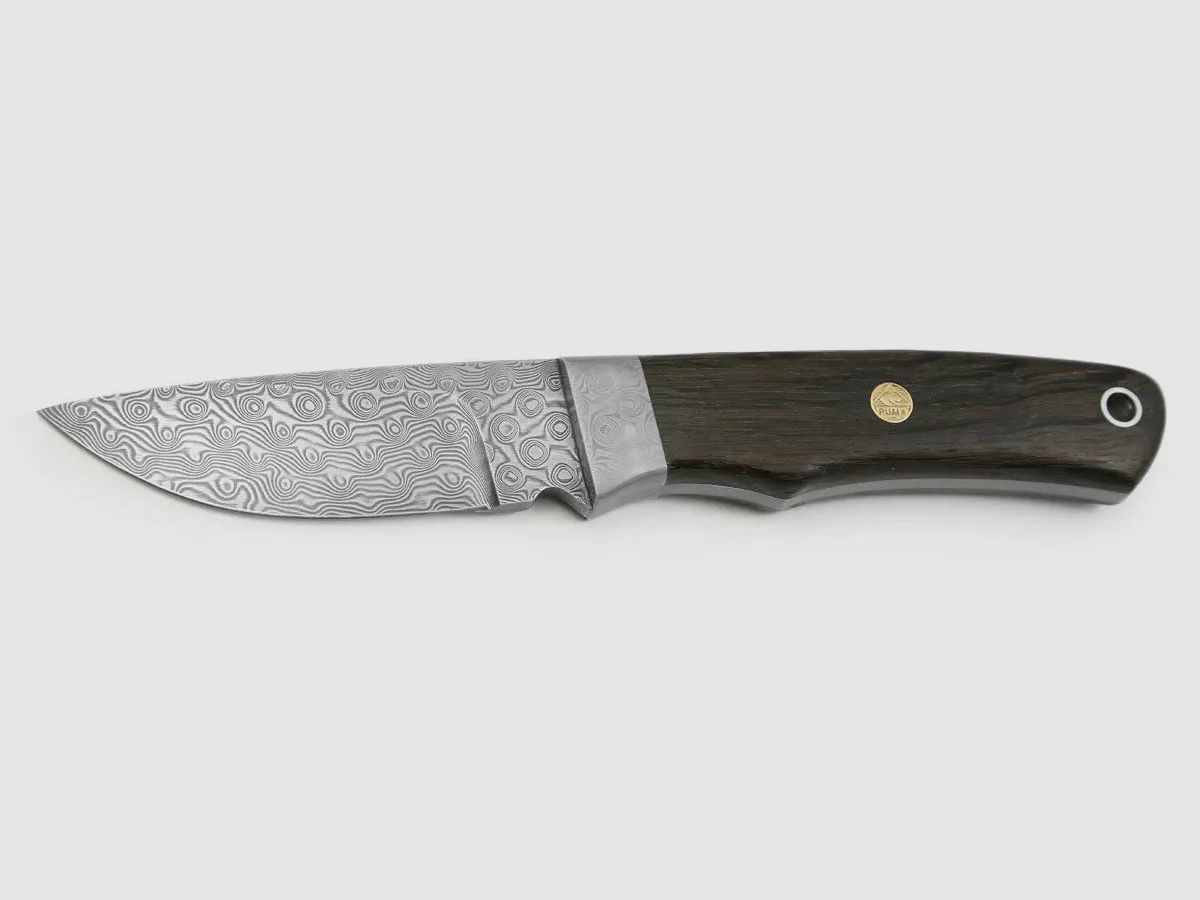 Cuchillo anual PUMA 2022, roble de pantano, acero damasquinado SuperClean limitado a 50 piezas