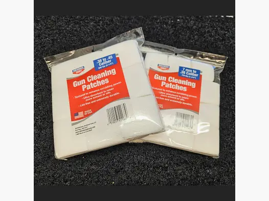 Birchwood Casey Reinigungs-Patches Kal. .38 - .45Cal 500 Qty (2 1/4") / 7mm to .38 750 Qty (1-3/4")