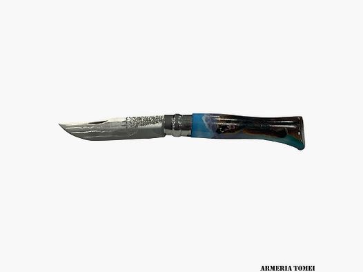 COLTELLO – OPINEL – N.9 INOX REALIZZATO A MANO CON AEROGRAFO SCENA ORSO