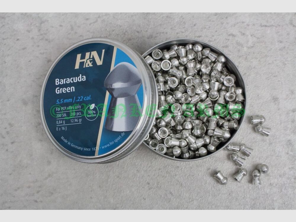 H&N Baracuda Green 5,5mm 200 Stück Staffelpreise