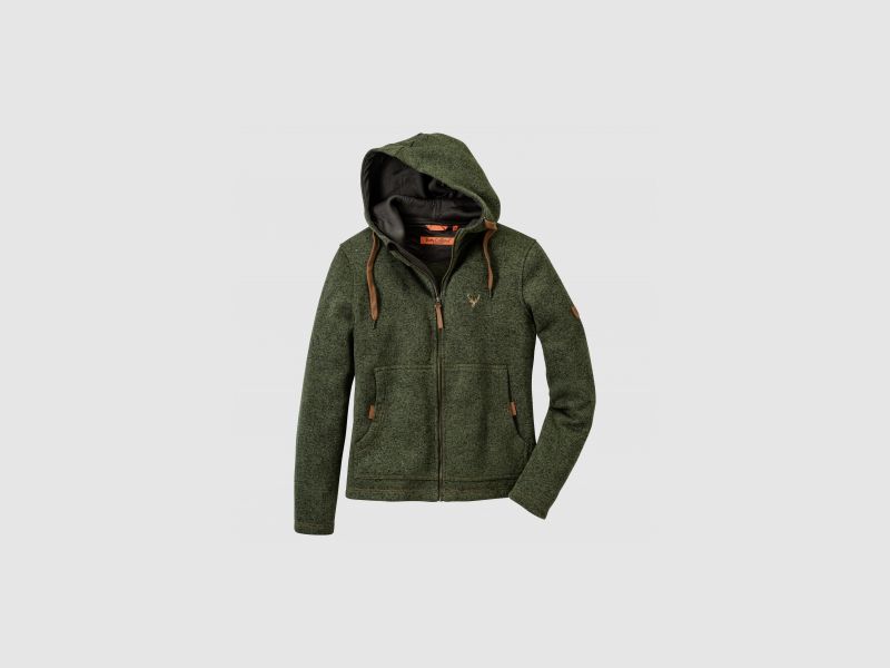 OS Trachten Dames Strik-Fleecejacke (groen) | 36