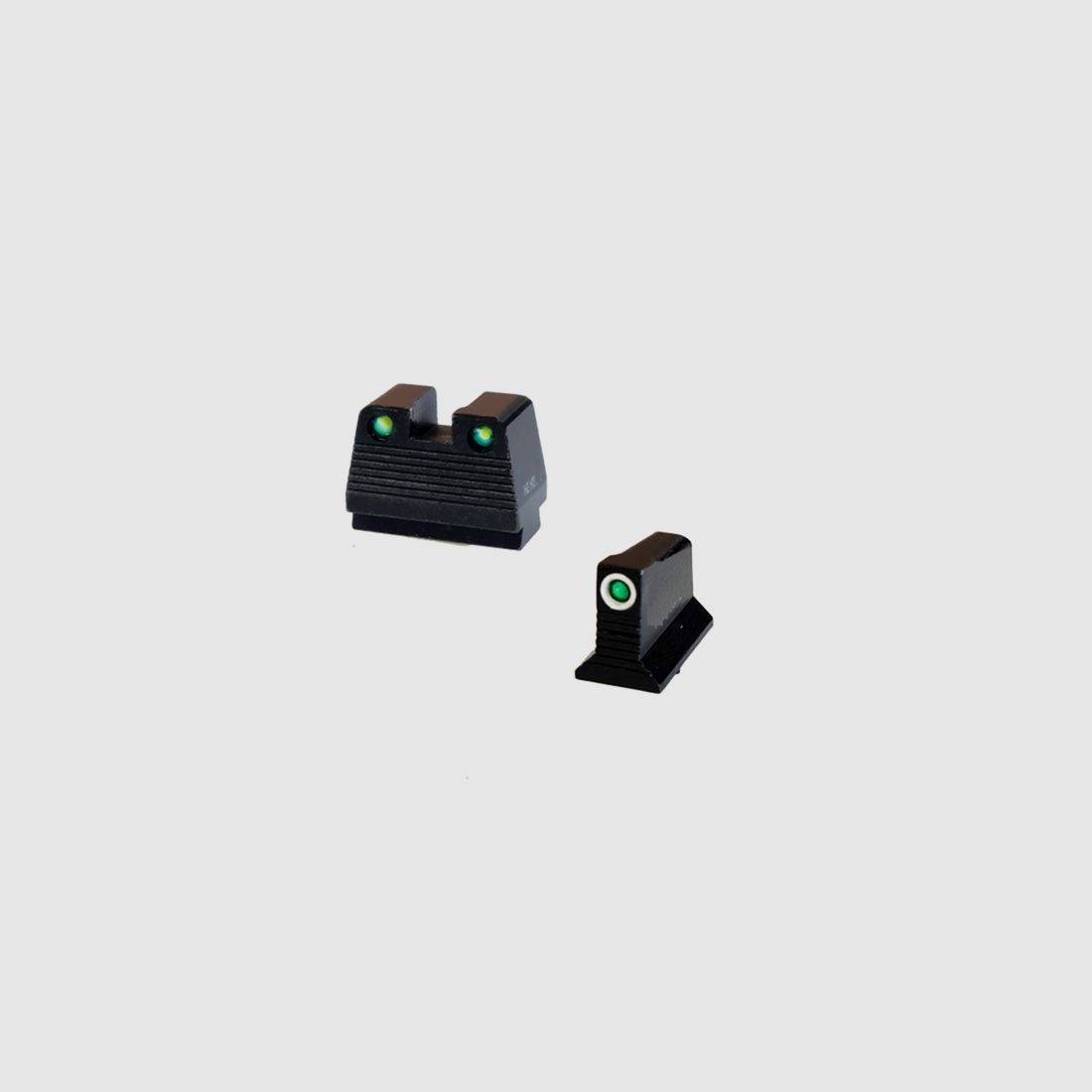 Conjunto de visores N verde/blanco Glock MOS