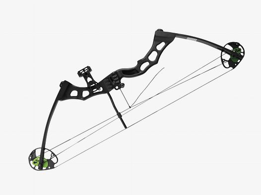 Poe Lang Predator II compound bow, black, 45–65 lbs