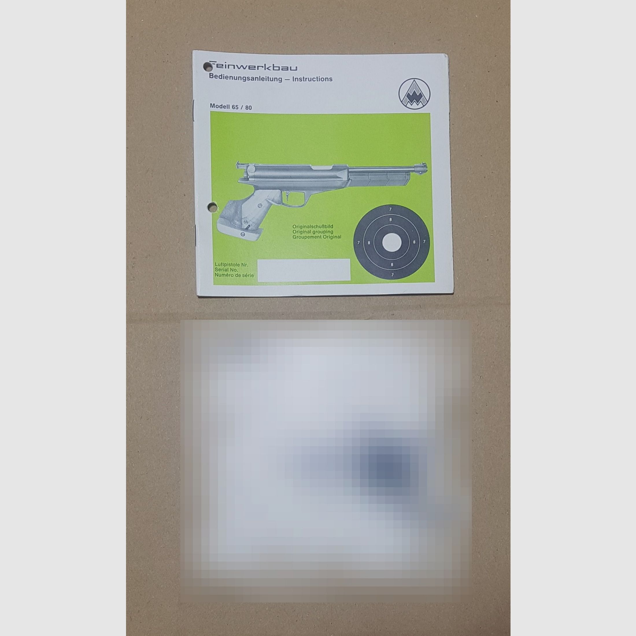 Ersatzteile Feinwerkbau FWB LP65 LP80 Triebschraube Kolben Feder Anleitung Spannhebel Federlager Visier usw. siehe Foto Preis ab: