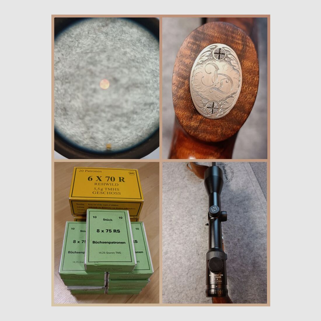 Krieghoff Ulm Ultra TS Zeiss Variopoint 2,5-10x50 Krüppelschaft* RH mit linkem Auge